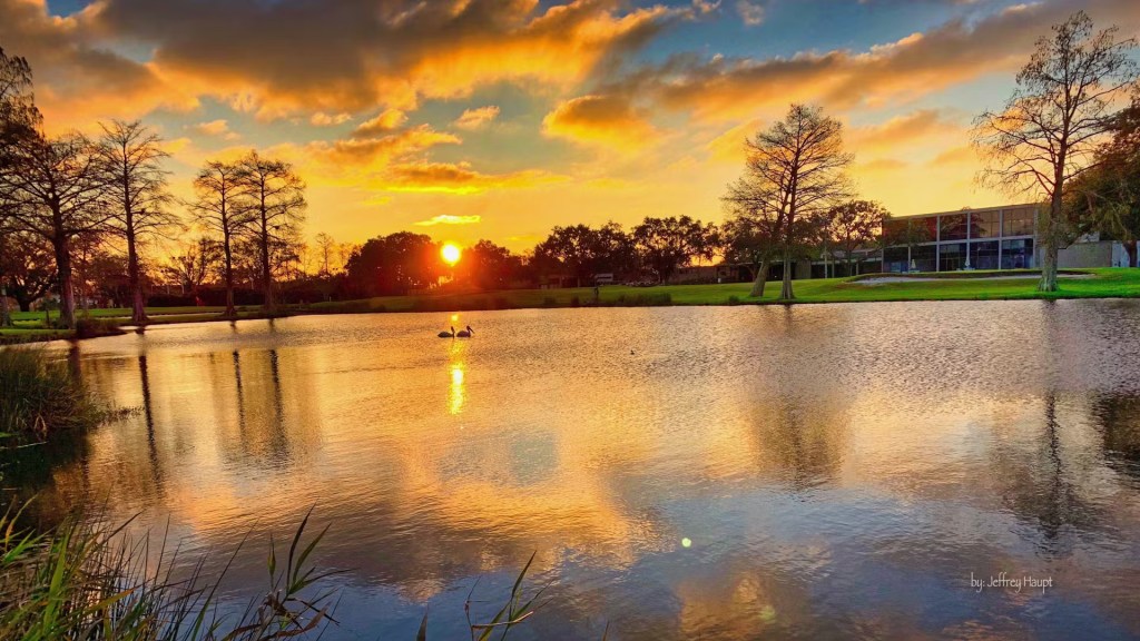 Sunrise on golf course